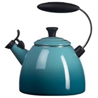 Le Creuset Enamel-on-Steel Halo 1-1/2-Quart Teakettle, Caribbean