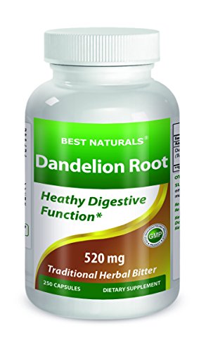 Best naturals dandelion root 520 mg 250 capsules