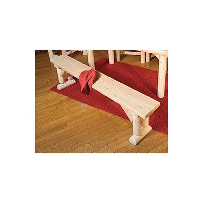 CEDAR LOG DINING BENCH