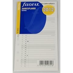 Filofax Kalender Einlagen Personal: Jahresplaner 2012