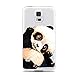 Samsung Galaxy S5 Case,Lovely Cute Animal Pattern on Soft TPU Silicone Protective Skin Ultra Slim & Clear with Unique Design Gift Cover for Galaxy S5,panda hi