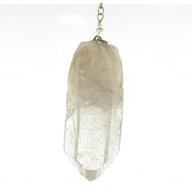 Natural Crystal Quartz Pendulum. by Toltec Trading Company