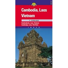 Cambodia/Laos/Vietnam (Cartographia World Travel Map)