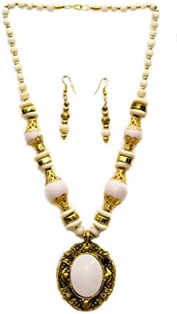 craftelephant Women's Indian Traditional Beads Necklace 58.42Cm Length Multicolour