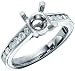 Round Diamond Engagement Ring .95cttw (cz center)
