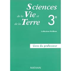Sciences de la vie et de la terre, 3e, professeur