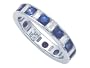 3.20 cttw Karina B(tm) Genuine Sapphire Eternity Band LIFETIME WARRANTY