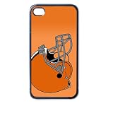 cleveland browns iphone case for iphone 4 and 4s black