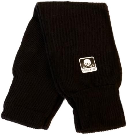 24" Knit Dance Legwarmer 100% cotton 9 color choices (Black)