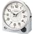 Seiko Bedside Alarm Clock Silver-Tone Metallic Case #QXE011ALH