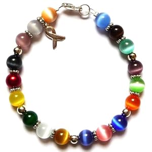 Prepackaged-7-3-4-in-Cancer-Awareness-Bracelet-18-Colors-8mm