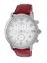 Roberto Bianci Men's 1822DIA_WHT_REDBND Diamond Accented Chronograph Date Watch