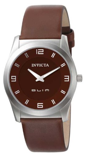 Invicta Men's 5138 Slim Collection Round Brown Leather Watch