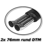 Produkt-Bild: X-treme Sportsound - Edelstahl-Sportschalld&auml;mpfer-Sportauspuff-Schalld&auml;mpfer-Auspuff - 2x 76mm DTM - Audi A3 (Typ 8L - 1,6 / 1,8 / 1,8T / 1,9TDI / 2,0) + Seat Leon (Typ 1M - 1,4 / 1,6 / 1,8 / 1,8T / 1,9TDI / 2,0) + VW Golf 4 (Typ 1J - 1,4 / 1,6 / 1,8 / 1,8T / 1,9TDI / 2,0) + VW Beetle + Beetle Cabrio (Typ PC/VT - 1,4 / 1,6 / 1,8 / 1,8T / 1,9TDI / 2,0)