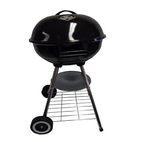 17" / 45cm Charcoal Round Kettle BBQ Portable Camping Barbecue