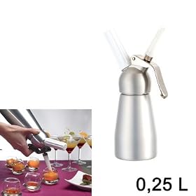 Mastrad - F48714 - Siphon Mousse / Sauce /Cr�me - 0,25 L