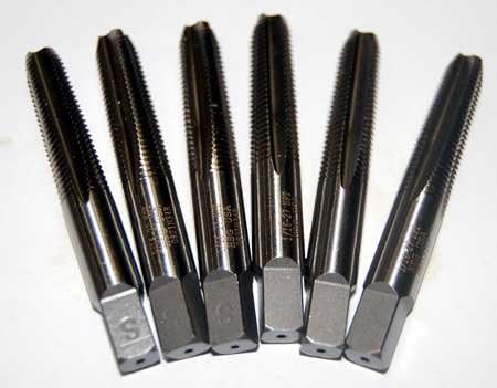 6 Pcs. Standard Tool Made in USA 1/16-27 HSS NPT Taper Pipe Taps