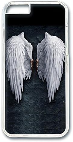 iPhone 6 Plus Cases, Angel Wings Protective Case with Aesthetic Print Hard Back Cover for iPhone 6 Plus(5.5inch)[Scratch-Resistant] [Perfect Fit] [Anti-Slip] [Good Grip] Polycarbonate Plastics Transparent