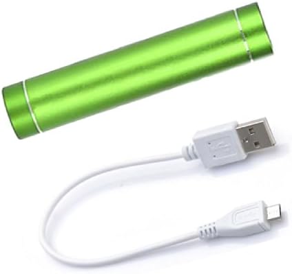 Mobix 2nd Gen Mini 2600mAh Lipstick-Sized Portable Charger External Battery Power Bank for iPhone, Samsung, HTC and More (Green)