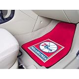 Philadelphia 76ers NBA 2-Piece Printed Carpet Car Mats (18x27")"