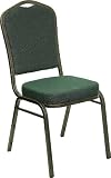 Crown Back Stacking Banquet Chair with Goldvein Frame [FD-C01-GOLDVEIN-0640-GG]