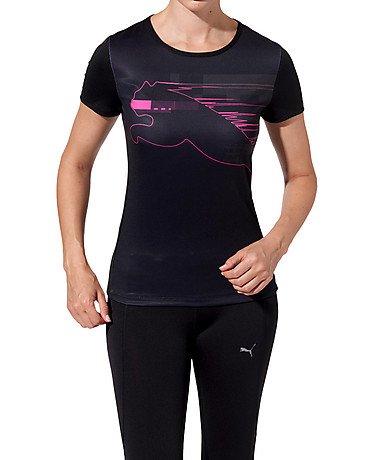 PUMA Damen T-Shirt Essential Graphic, black, XS, 508041 01 Preisvergleich