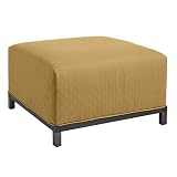Copenhagen Titanium Ottoman - Microsuede Chamois