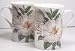 Pair Fine English Bone China Coffee Mugs Magnolia Chintz