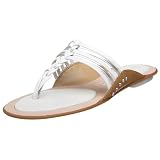 Nine West Women’s Deem Flat Thong,White Multi,8.5 M US