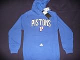 Detroit Pistons Blue Hooded Sweatshirt Youth Boys Large 14 16