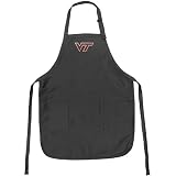 Virginia Tech Apron NCAA College Logo Black Hokies TOP RATED for Grilling, Barbecue, Kitchen and Cooking Best Unique Gifts for a Man, Men, HIM HER Women, Ladies. GIFT IDEA!