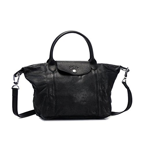 (ロンシャン) LONGCHAMP ル・プリアージュ キュイール ショルダーバッグ レザー ブラック [並行輸入品] 画像
