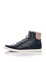 Hummel Zapatillas Slim. Stadil Palermo Alta (Azul/Beige)