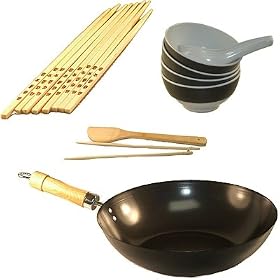 16 Piece Non Stick Wok Set