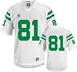 Notre Dame Fighting Irish White adidas #81 Throwback Premier Jersey