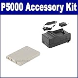 Nikon Coolpix P5000 Digital Camera Accessory Kit includes: SDENEL5 Battery, ....