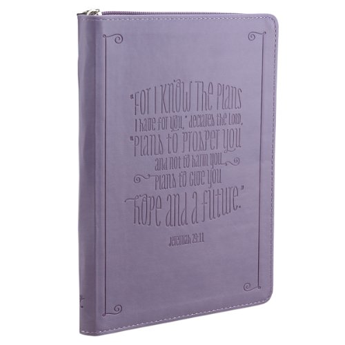 jeremiah 2911 zippered purple flexcover journal