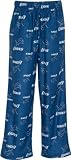 Detroit Lions Youth Blue Printed Logo Sleep Pants
