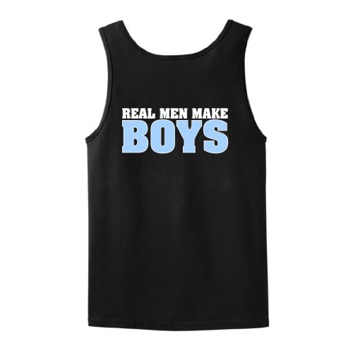 Real Men Make Girls Funny Dad Maternity Tank Top T-Shirt (NOT Maternity Sized) Funny Daddy To Be Husband First Time Father Maternity Support Pregnancy Humor Baby Cute Wife Beater Tank Top Tee