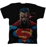 IMAGE OF Superman Red Eye Mens T-Shirt Featuring Artwork by Jim Lee, Large