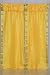 Pair Yellow sari curtains with attached valance