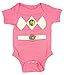 Power Rangers Baby Ranger Costume Romper Onesie (6-12 Months, Pink)