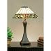 Legacy Lighting 1235TL-14T Sedona Tiffany Style Table Lamp- Crimmson Noir- 23 inch