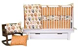 Pixel Organics Organic Crib Set in Lions, Tigers and Kitties . . . Oh My