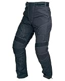 Designer Mens Motorcycle Armour Biker Black Textile Motorbike Waterproof Trouser