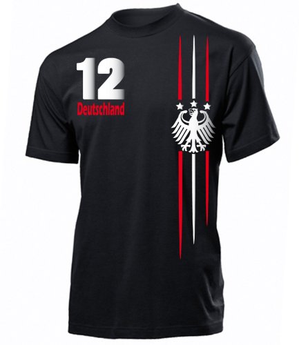 DEUTSCHLAND FUSSBALL WM 2014 FANSHIRT 3001(H-SW) Gr. L