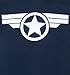 Mens Navy Steve Rogers Super Soldier Captain America Uniform Marvel T Shirt
