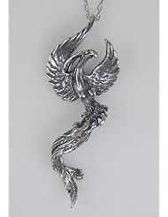 A Magnificent Phoenix Pendant in Sterling Silver