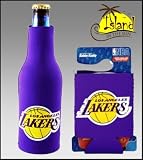 SET OF 2 LOS ANGELES LAKERS CAN & BOTTLE KOOZIE COOLER