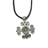 Celtic Spiritual Awakenening Pewter Pendant on Corded Necklace, Celtic Harmony Collection